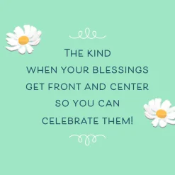 Blessings Front and Center Birthday Card