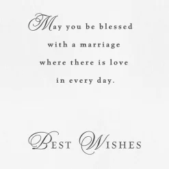 Blessings and Best Wishes Wedding Card