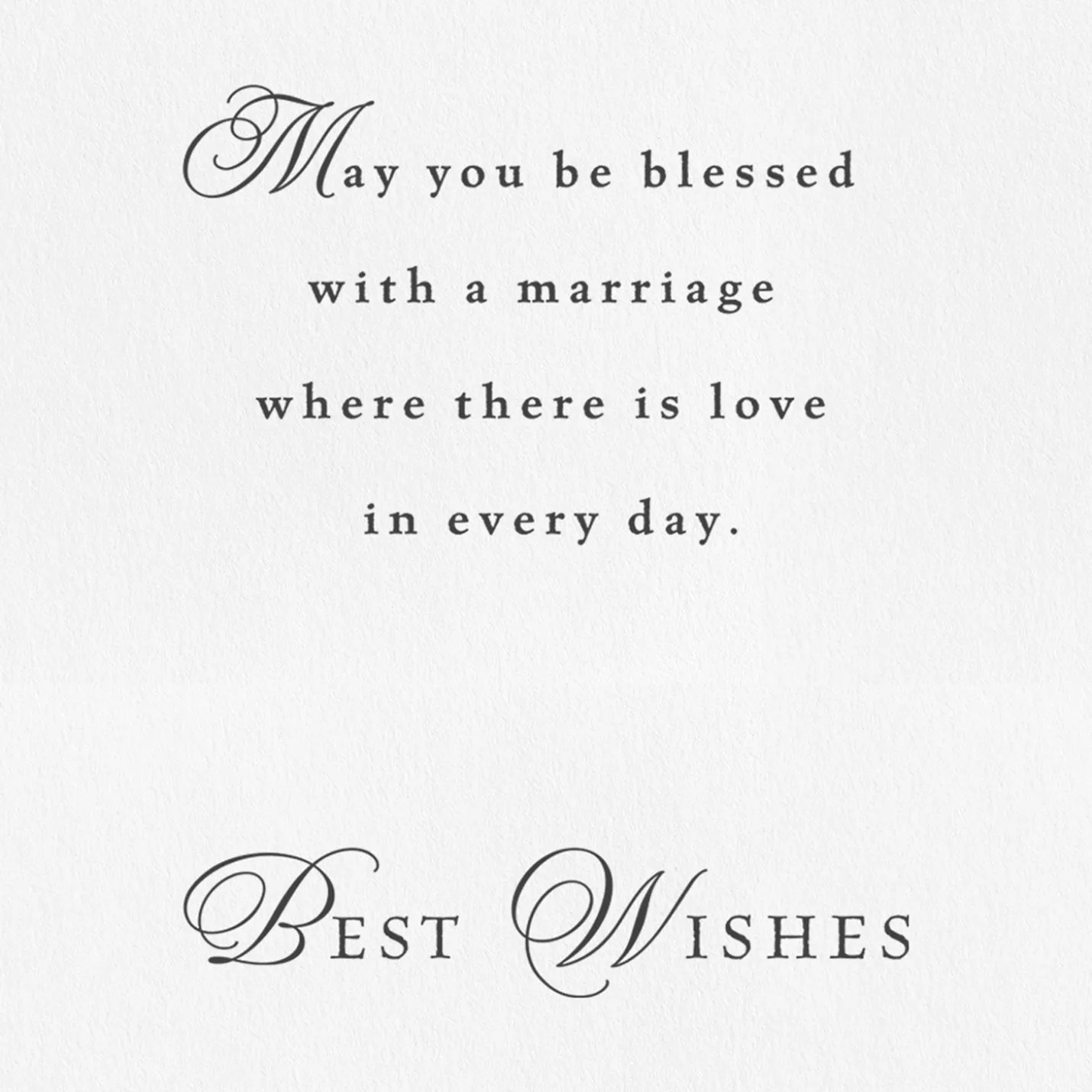 Blessings and Best Wishes Wedding Card