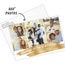 Blessings and Blessings Flat Photo Card