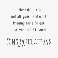 Blessings and Bright Future Graduation Cards, Pack of 6