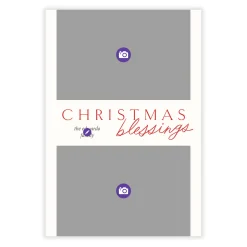 Blessings Flat Christmas Photo Card