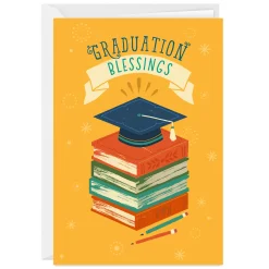 Blessings for a Bright Future Religious Custom Graduation Card