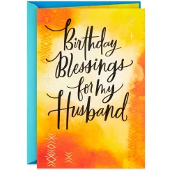 Blessings for My Husband Birthday Card
