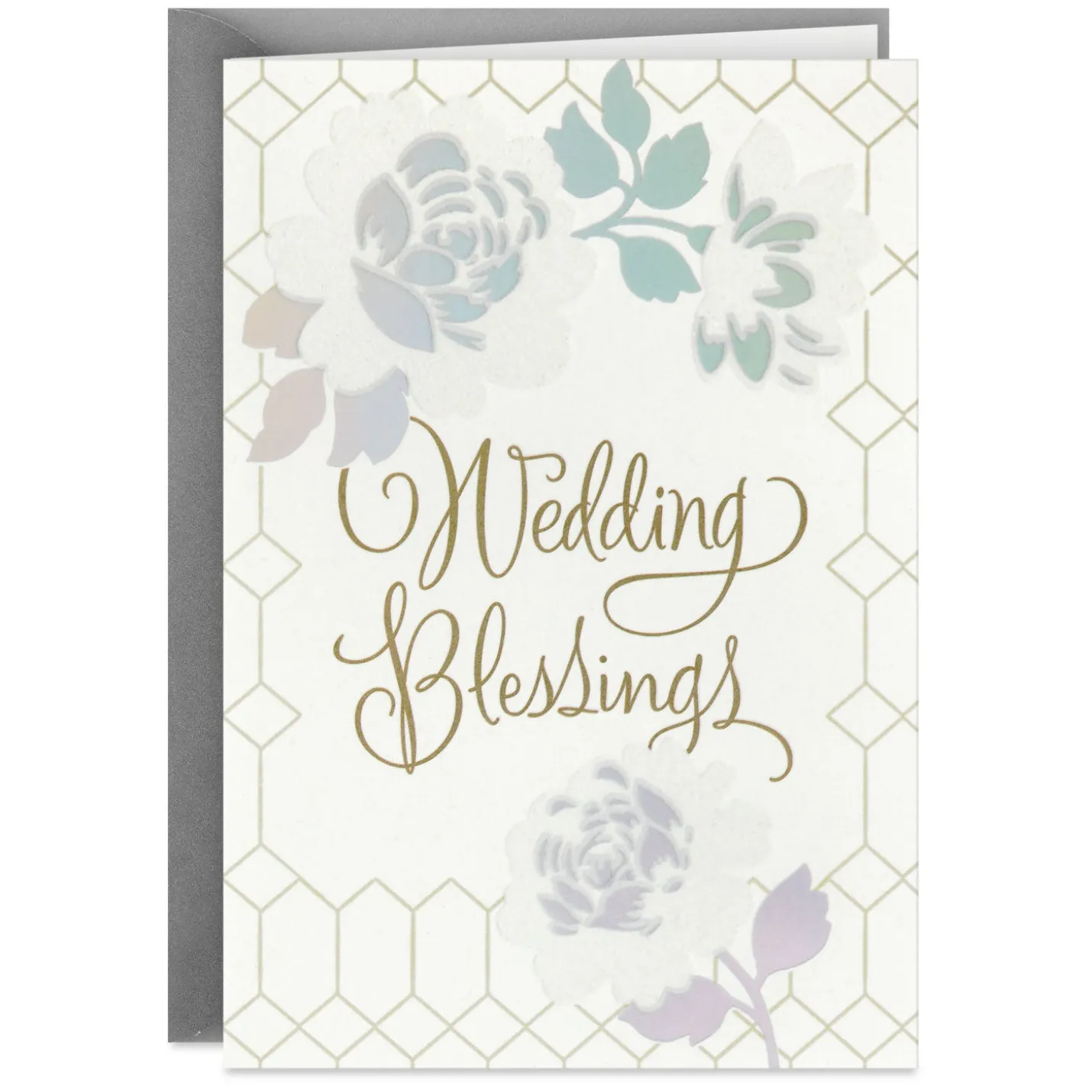 Blessings, Joy and Love Religious Wedding Card