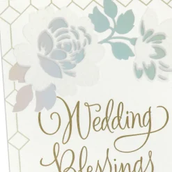 Blessings, Joy and Love Religious Wedding Card