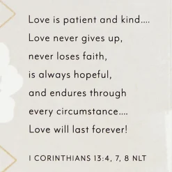 Blessings, Joy and Love Religious Wedding Card