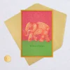 Blessings Paisley Elephant Blank Card