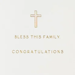 Bless This Baby Baptism Card