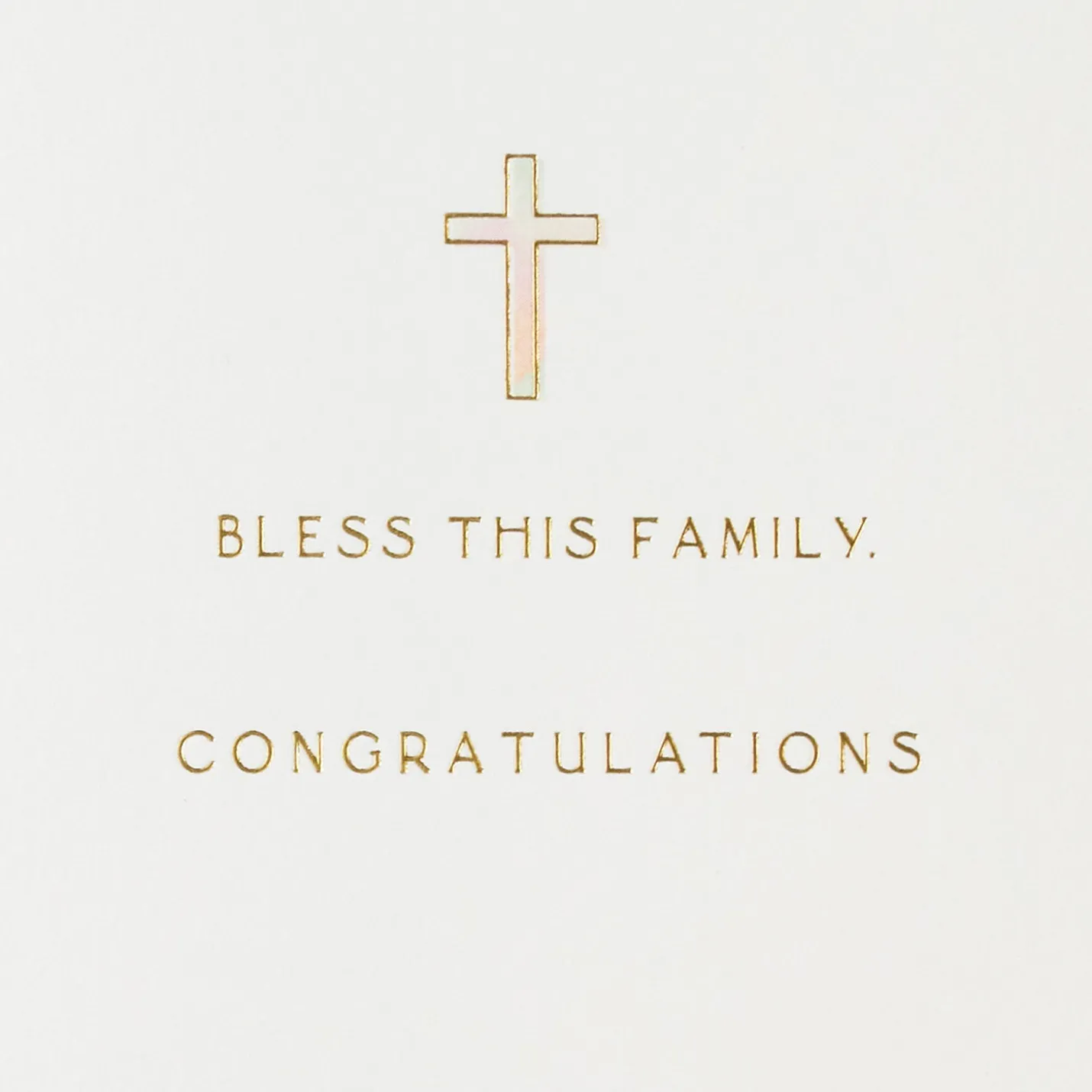 Bless This Baby Baptism Card