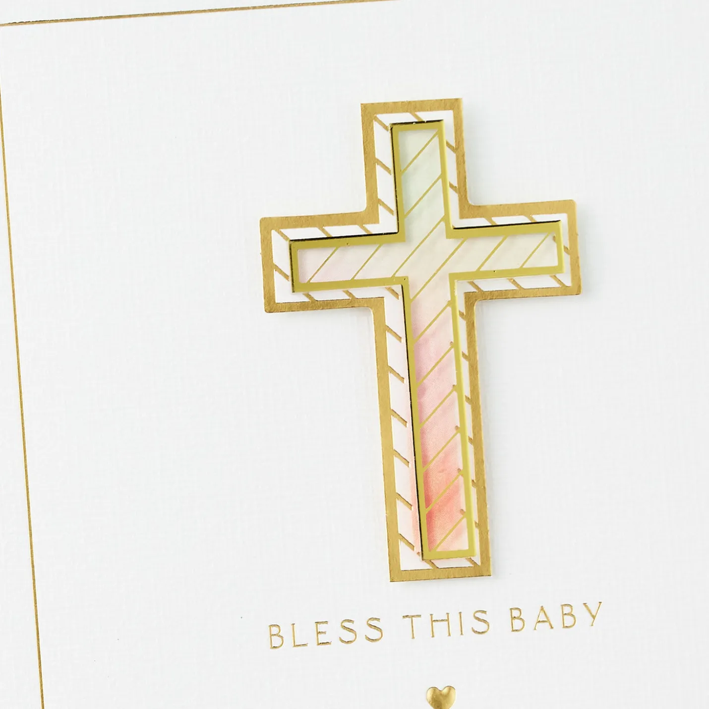 Bless This Baby Baptism Card