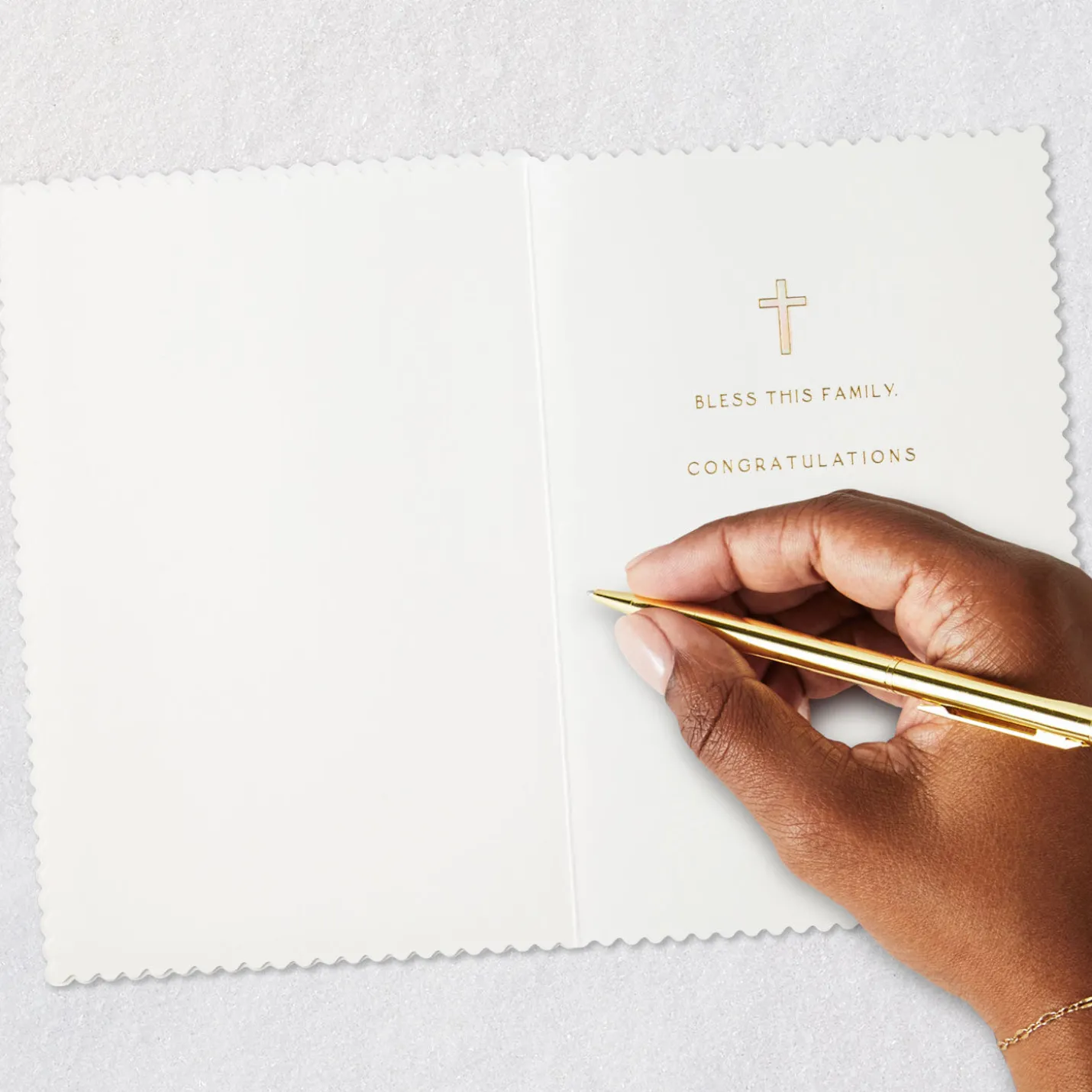 Bless This Baby Baptism Card