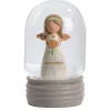 Blossom Bucket November Birthstone Angel Snow Globe, 4.2"