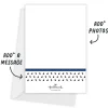 Blue and Black Preppy Hats Flat Graduation Party Invitation