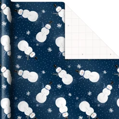 Blue and Silver Gift Wrap Kit With Holiday Wrapping Paper, Bows, Ribbons and Tags