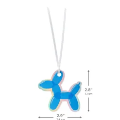Blue Balloon Dog Die-Cut Gift Tag