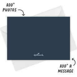 Blue Elegant and Simple Flat Wedding Save the Date