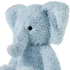 Blue Elephant Plush, 10"