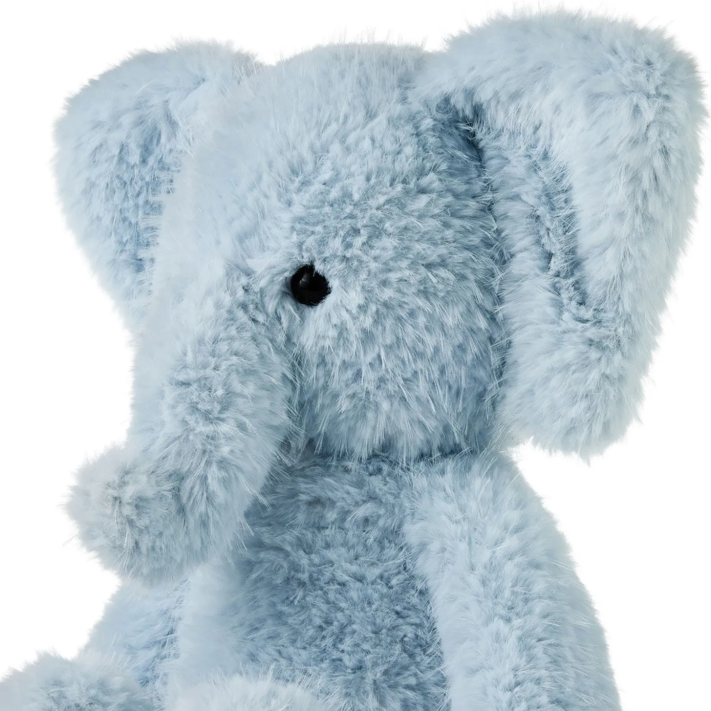 Blue Elephant Plush, 10"