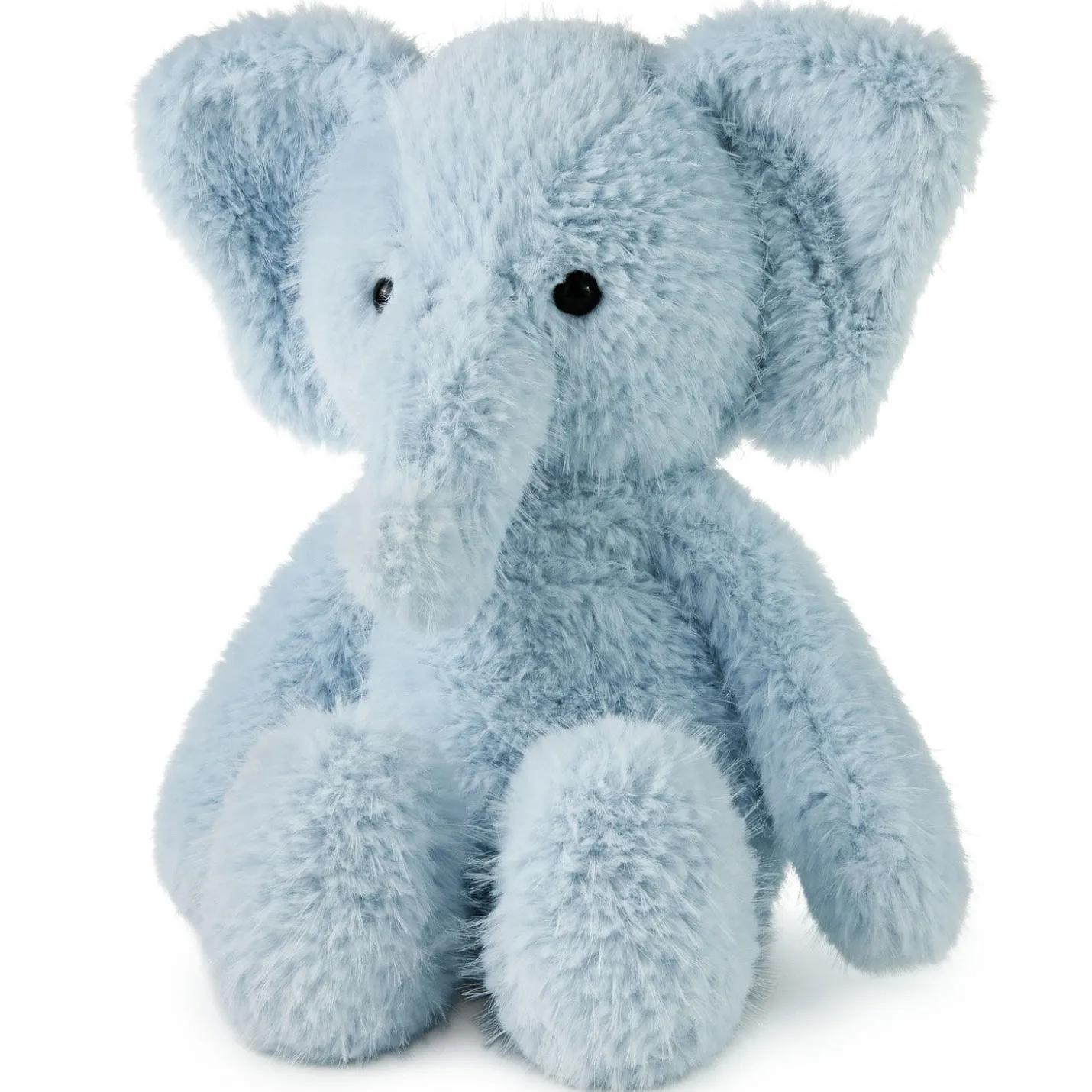 Blue Elephant Plush, 10"