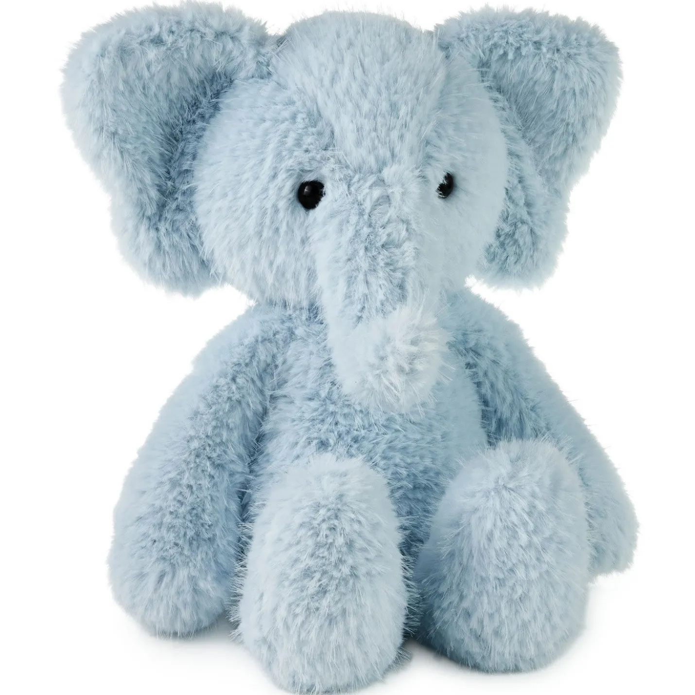 Blue Elephant Plush, 10"