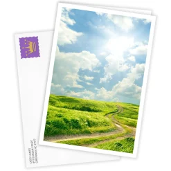 Blue Skies Landscape Custom Card