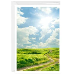 Blue Skies Landscape Custom Card