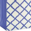 13" Blue Trellis on White Large Gift Bag