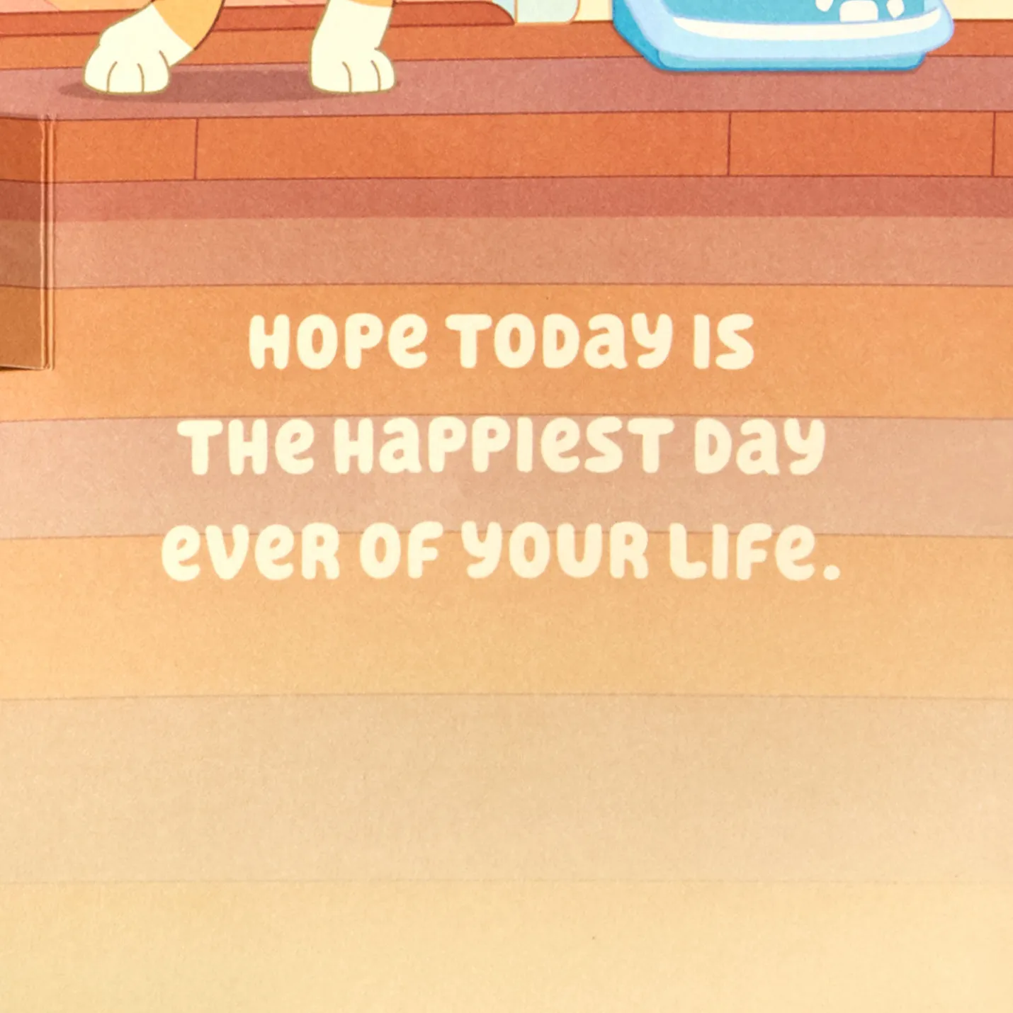 Bluey Hooray Musical Pop-Up Birthday Card for Kids With Light