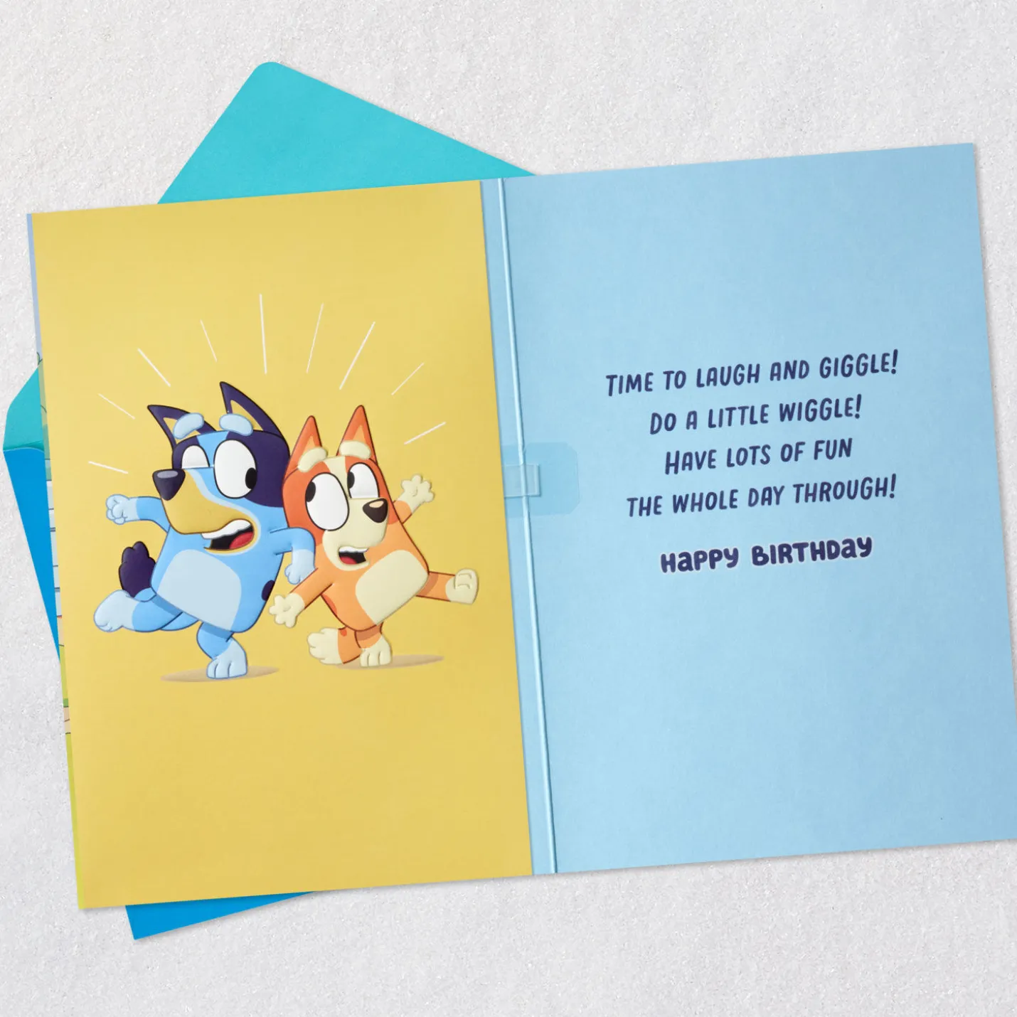 Bluey It's Your Day Musical Birthday Card for Kids