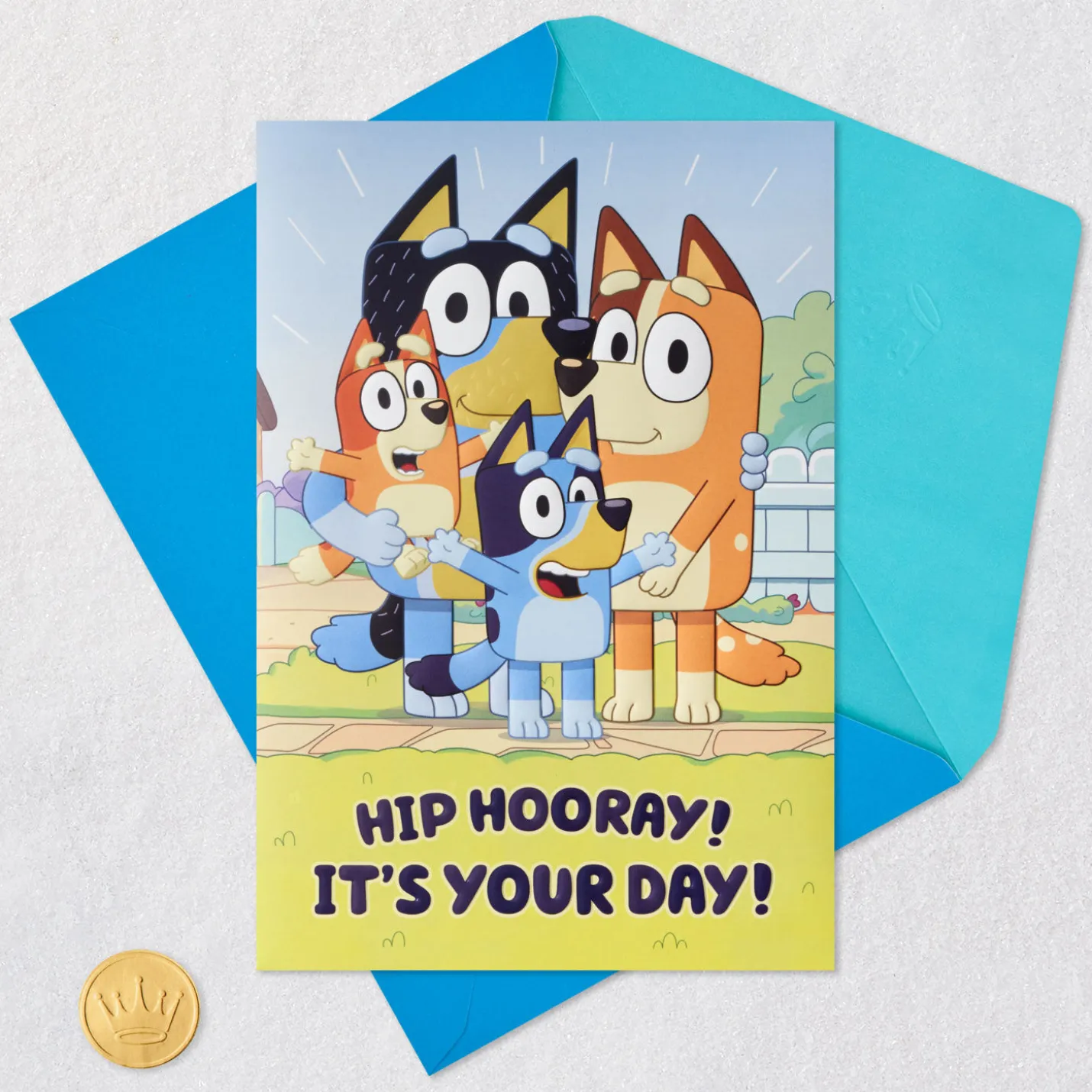 Bluey It's Your Day Musical Birthday Card for Kids