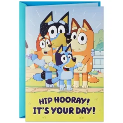 Bluey It's Your Day Musical Birthday Card for Kids