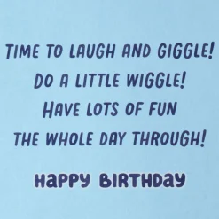 Bluey It's Your Day Musical Birthday Card for Kids