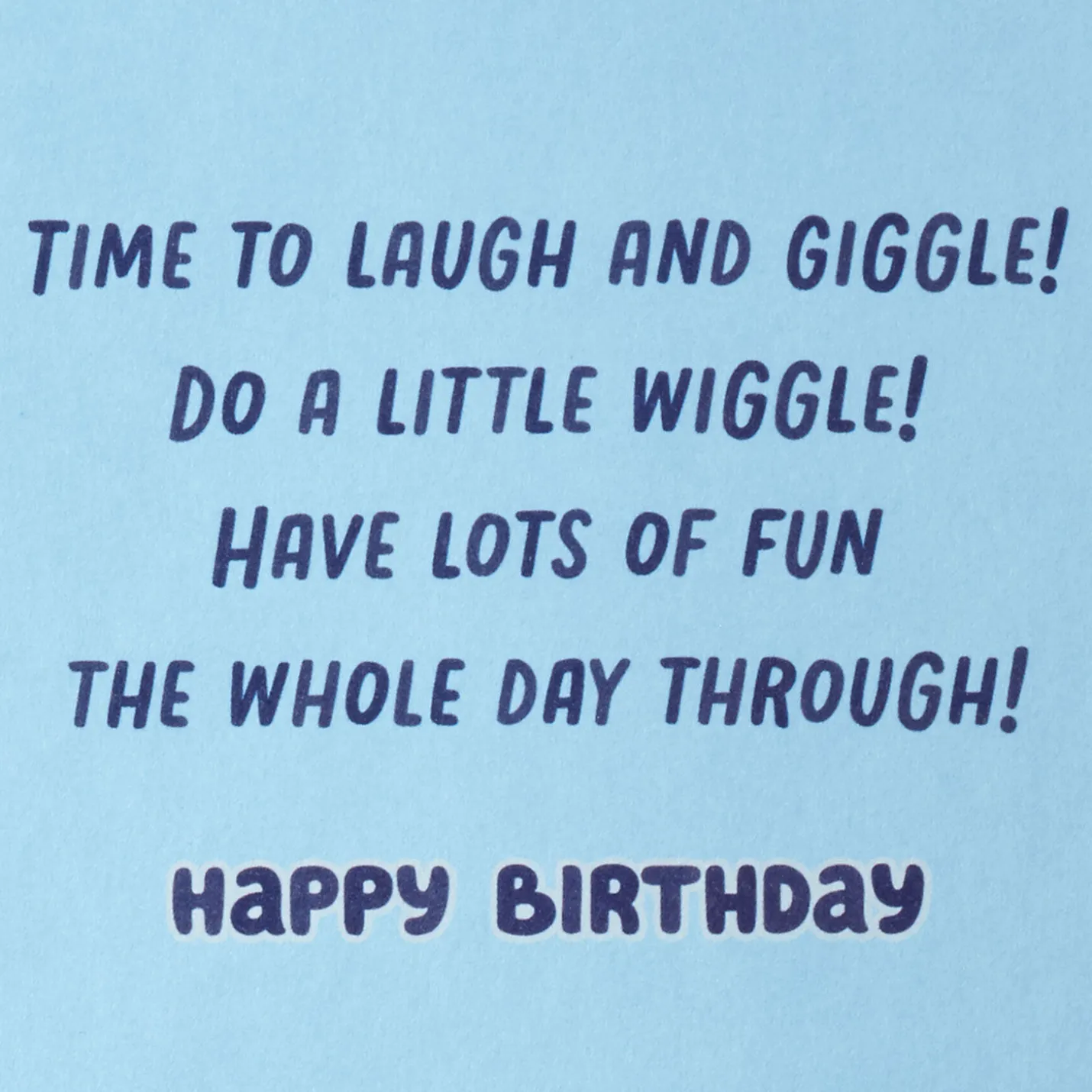 Bluey It's Your Day Musical Birthday Card for Kids