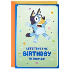 Bluey Maximum Fun Birthday Card for Kids