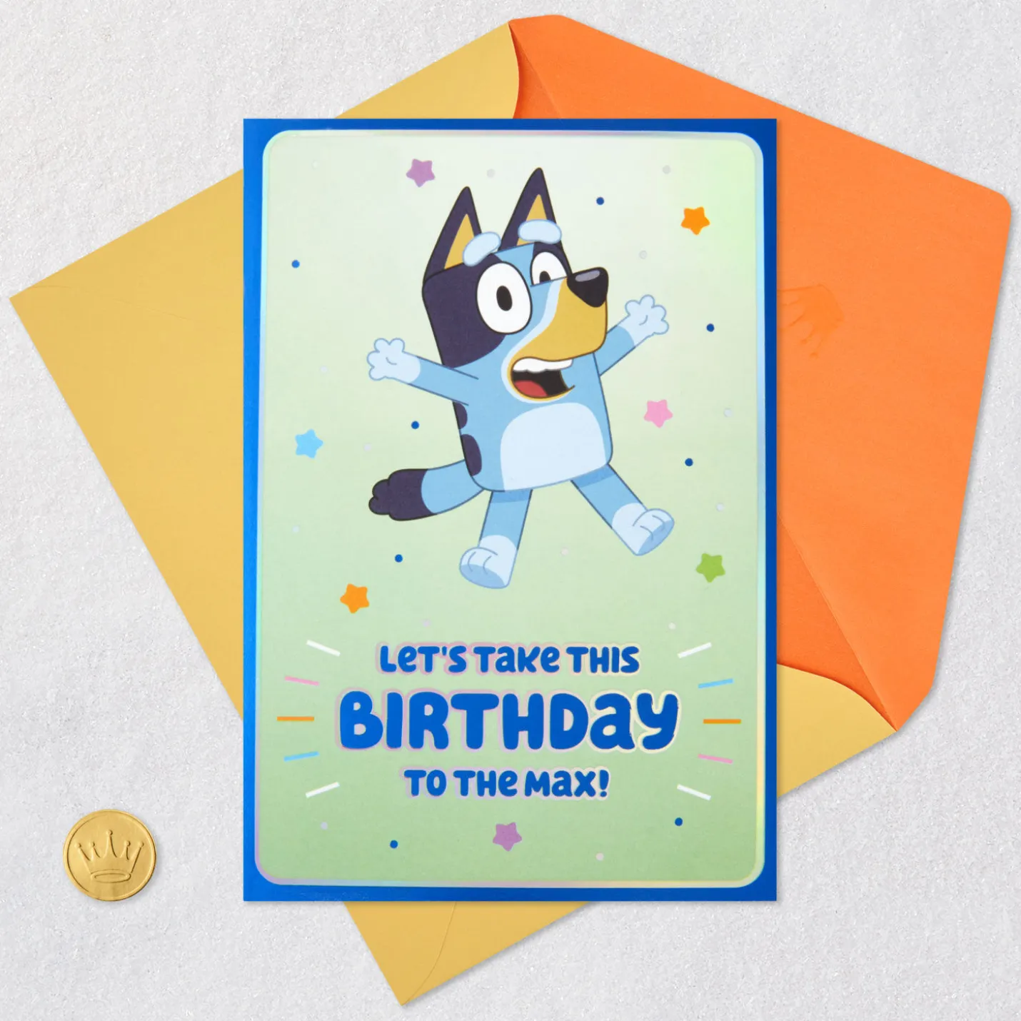 Bluey Maximum Fun Birthday Card for Kids