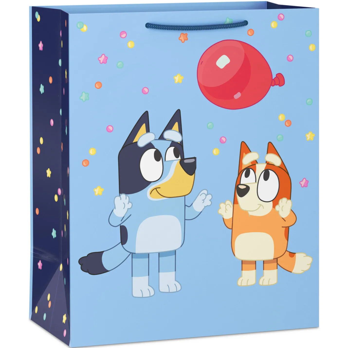 13" Bluey and Bingo With Red Balloon Large Gift Bag