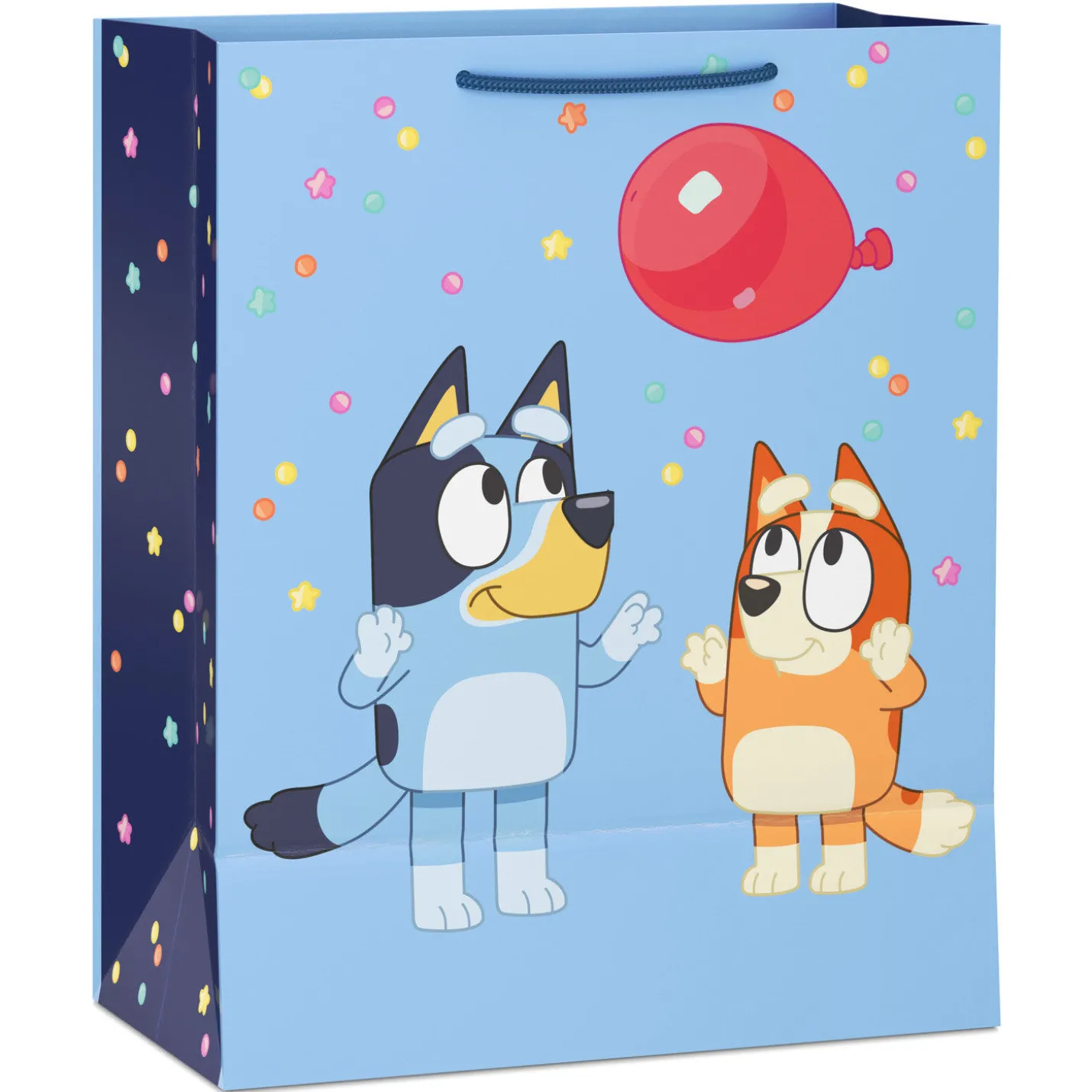 13" Bluey and Bingo With Red Balloon Large Gift Bag