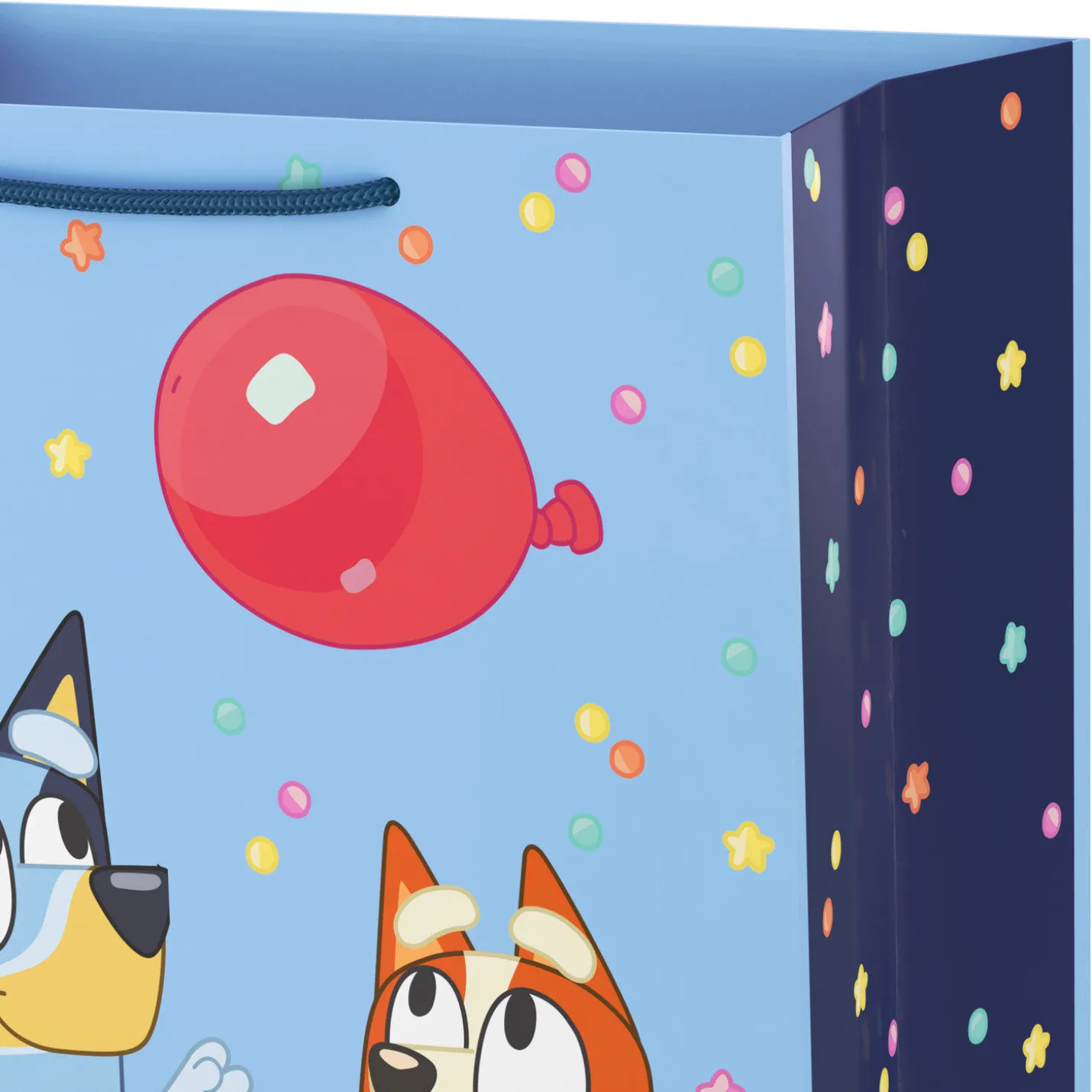 13" Bluey and Bingo With Red Balloon Large Gift Bag