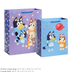 Bluey Party Fun 2-Pack Birthday Gift Bag Bundle