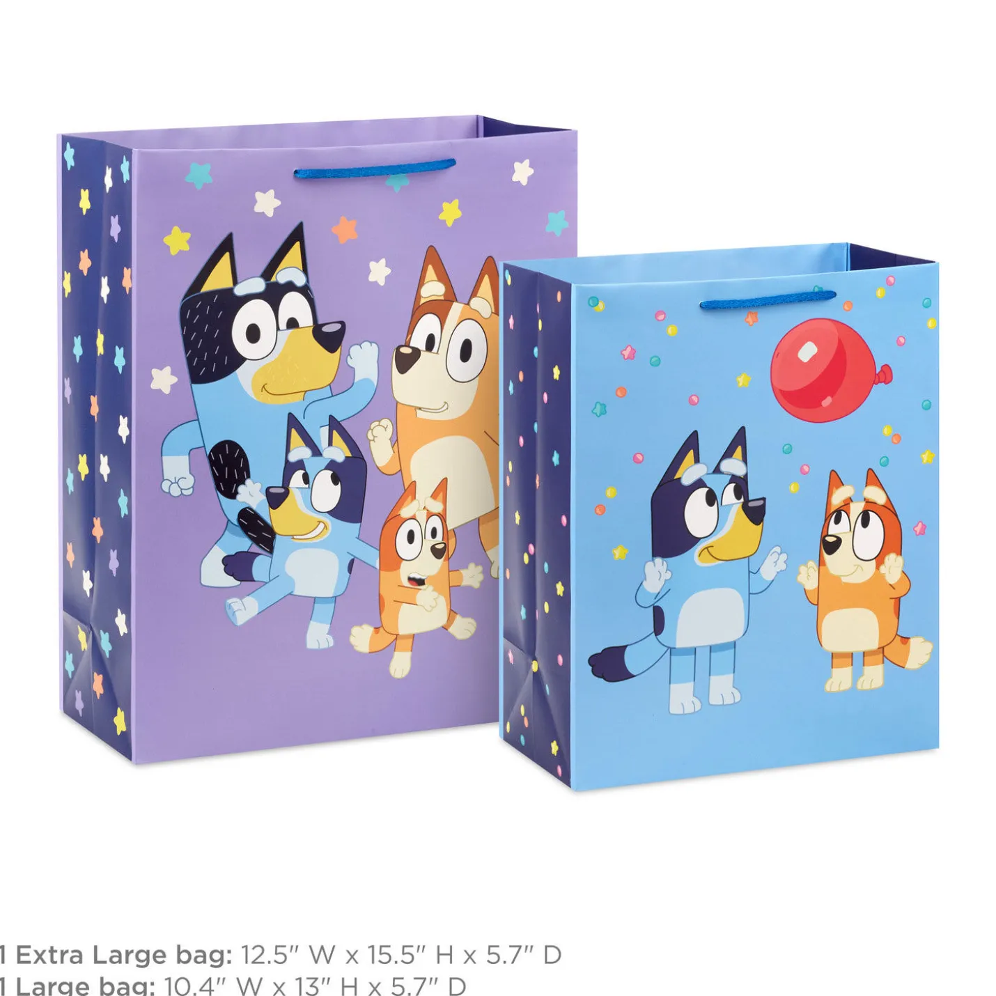 Bluey Party Fun 2-Pack Birthday Gift Bag Bundle