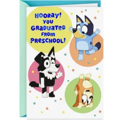 Bluey Time to Celebrate Preschool Graduation Card