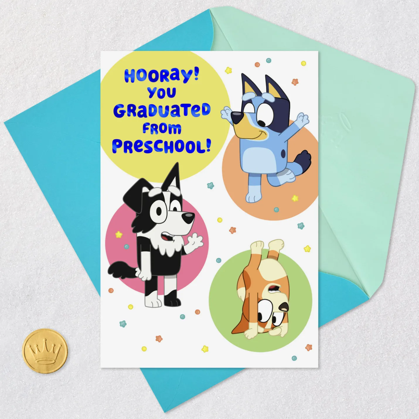 Bluey Time to Celebrate Preschool Graduation Card