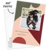 Bold Abstract Design Flat Christmas Photo Card