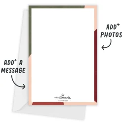 Bold Abstract Design Flat Christmas Photo Card