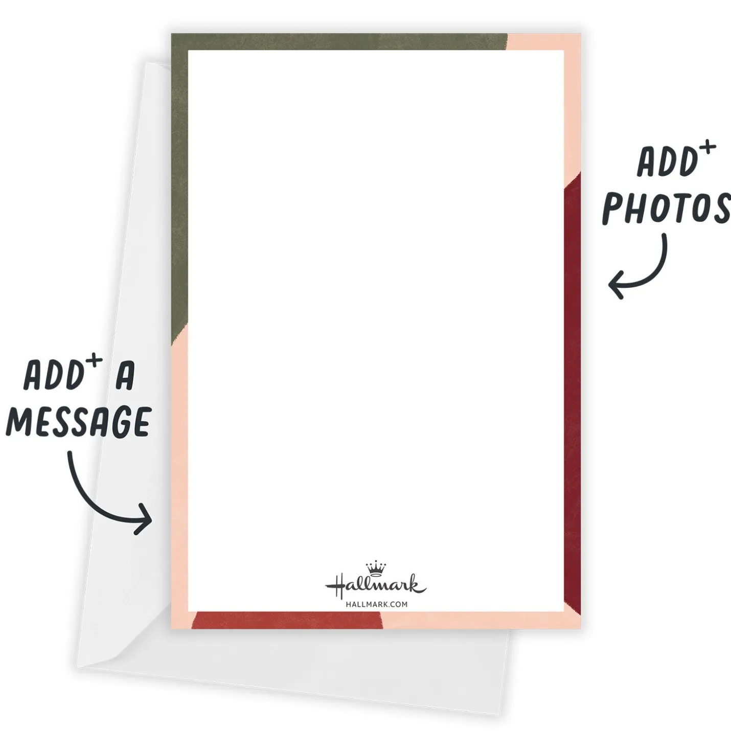 Bold Abstract Design Flat Christmas Photo Card