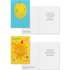 Bold and Bright Blessings Assorted Religious Birthday Cards, Box of 12