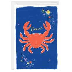 Bold and Bright Cancer Zodiac Custom Card