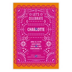 Bold and Bright Flat Wedding Shower Invitation