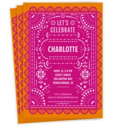 Bold and Bright Flat Wedding Shower Invitation